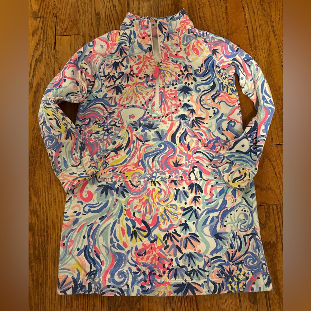 Lilly Pulitzer Girls Little Skipper Popover Dress In So Sofishticated